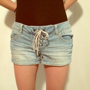 Denim shorts